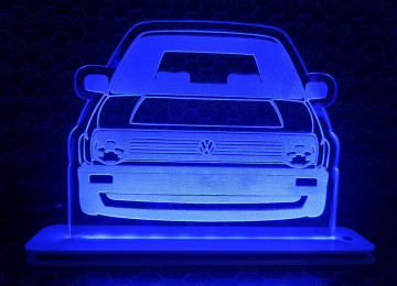 Moldura / Candeeiro com luz de presença - Volkswagen Golf II - Img 1
