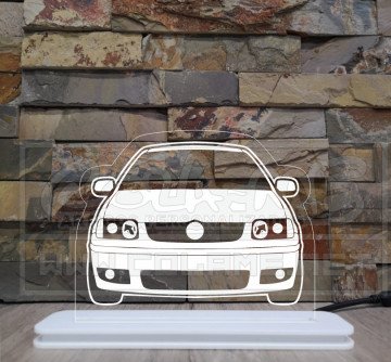 Moldura / Candeeiro com luz de presença - VW Polo 6n2 - Img 1