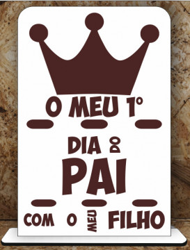 Moldura em MDF - O meu primeiro dia do pai com o meu filho - Img 1