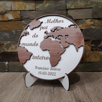 Moldura melhor pai do mundo inteiro - Com nome / frase - Img 4