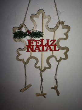 Ornamento Floco - Feliz Natal - Img 1