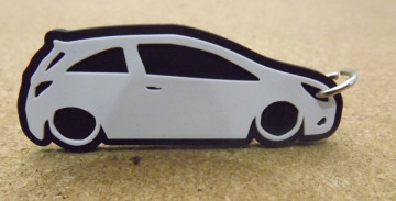 Porta Chaves com silhueta de Opel Corsa D - 3 Portas - Img 2