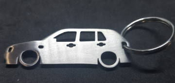 Porta Chaves em inox com silhueta com Volkswagen Golf 3 5 Portas - Img 1