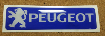 Autocolante Resinado 3D para Peugeot - 110 x 27mm - Img 1