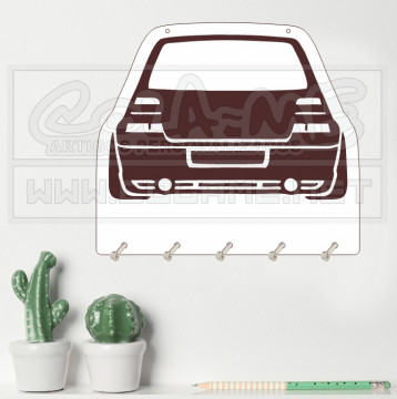 Chaveiro em MDF - VW Golf Mk4 R32 - Img 1