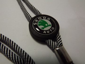 Fita Porta Chaves (lanyard) de Pescoço Ajustável para Skoda - Img 1