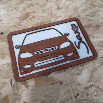 Moldura 3D em MDF com Citroen Saxo MK2 - Img 1