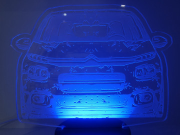 Moldura / Candeeiro com luz de presença - Citroen C3 - Img 2