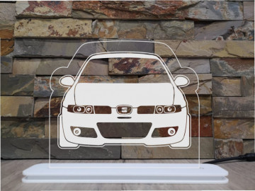 Moldura / Candeeiro com luz de presença - Seat Leon 1M - Img 1