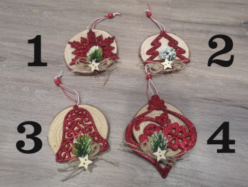 Ornamento para árvore de Natal em MDF - Img 2