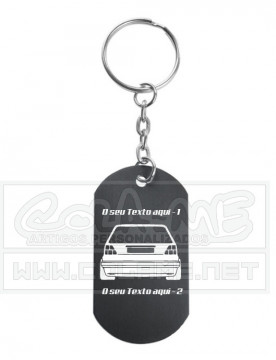 Porta Chaves em alumínio - VW Golf Mk2 - Traseira - Img 1