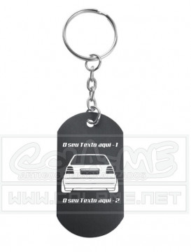 Porta Chaves em alumínio - VW Golf Mk3 - Traseira - Img 1
