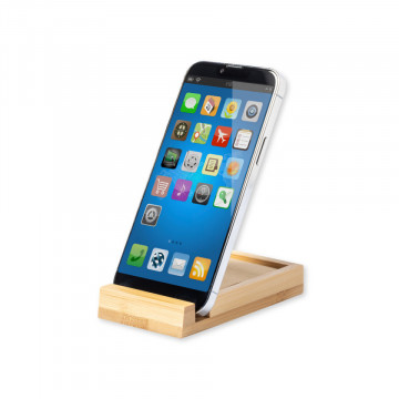 Porta-notas com suporte de Smartphone - Bambu - Img 2