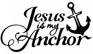 Autocolante  - Jesus my anchor - Img 1