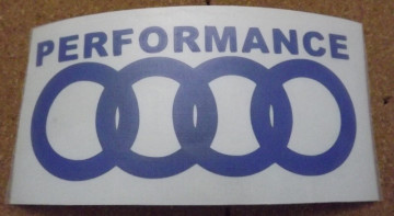 Autocolante - Performance Audi - Img 2