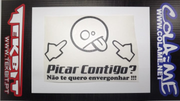 Autocolante - Picar Contigo? Não te quero envergonhar!!! - Img 3