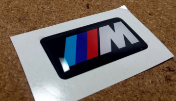 Autocolante Resinado 3D para BMW ///M - 40 x 20mm - Img 2