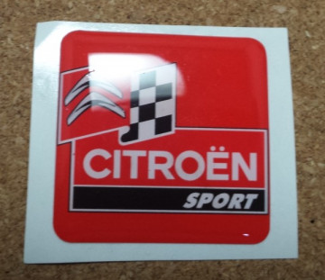 Autocolante Resinado 3D para Citroen- 35 x 35mm - Img 1