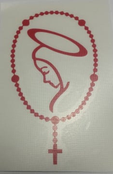 Autocolante - Terço nossa senhora - Img 2