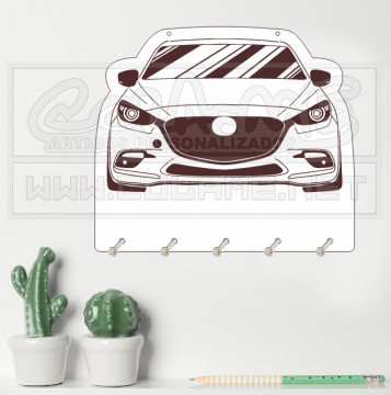 Chaveiro em MDF - Mazda 3 2017 - Img 1