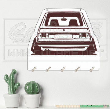 Chaveiro em MDF - VW Golf Mk1 - Img 1