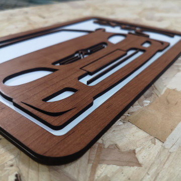 Moldura 3D em MDF com Citroen Saxo MK2 - Img 2