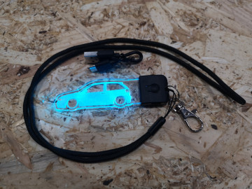 Porta Chaves com luz Multicor com Seat Ibiza 6k - Img 2