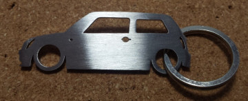 Porta Chaves em inox com silhueta com Mini One - Img 1