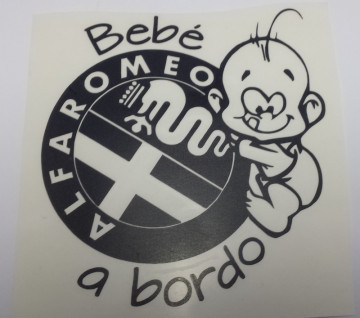 Autocolante - Bebé a bordo - Alfa Romeo - Img 2