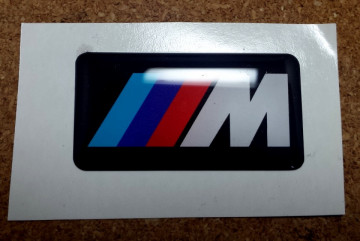 Autocolante Resinado 3D para BMW ///M - 40 x 20mm - Img 1