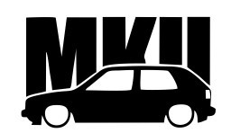Autocolante - Vw golf 2 / MK2 - Img 1