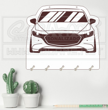 Chaveiro em MDF - Mazda 3 2019 - Img 1