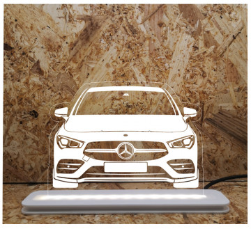 Moldura / Candeeiro com luz de presença - Mercedes cla - Img 1