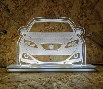Moldura / Candeeiro com luz de presença - Seat Ibiza 6J - Img 1