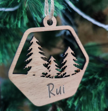 Ornamento / "bola" para árvore de Natal- Nome Personalizado - Img 1