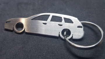 Porta Chaves em inox com silhueta com Alfa Romeo 159 sw - Img 2