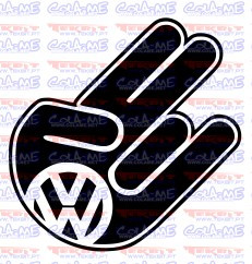 Autocolante - Mão VW - Img 1