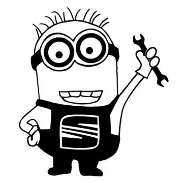 Autocolante - Minion para Seat - Img 1