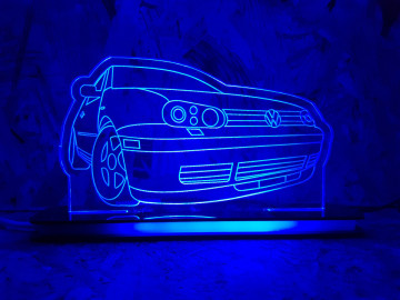 Moldura / Candeeiro com luz de presença - Volkswagen Golf IV - Img 3