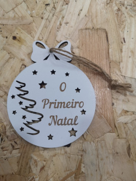 Ornamento para árvore de Natal em MDF - Frase - Img 5
