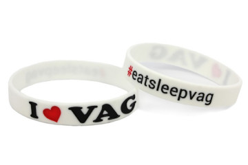 Pulseira- 	 I Love Vag Branco - Img 1