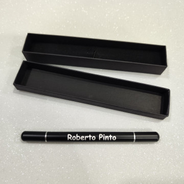 Esferográfica + Lápis infinito em Alumínio + caixa - Personalizada com nome - Img 7