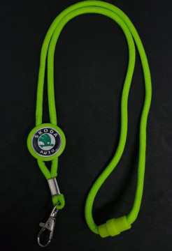 Fita Porta Chaves (lanyard) de Pescoço Ajustável para Skoda - Img 1