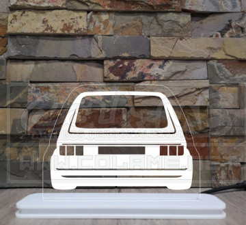 Moldura / Candeeiro com luz de presença - VW Golf Mk1 - Traseira - Img 1