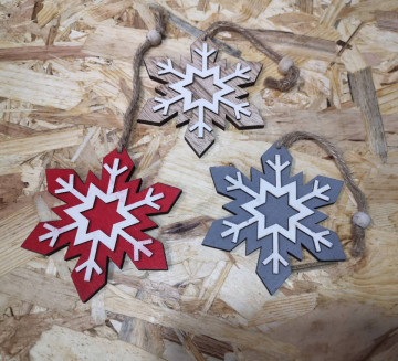 Ornamento para árvore de Natal em MDF - Img 1
