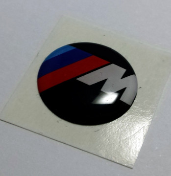 Autocolante Resinado 3D com BMW ///M - 19mm - Img 3