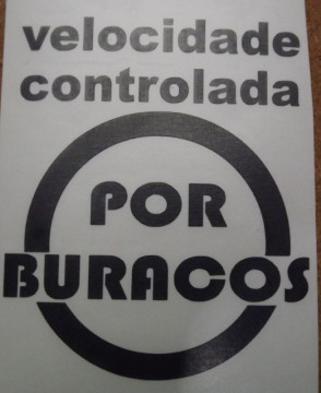 Autocolante - velocidade controlada por buracos - Img 2