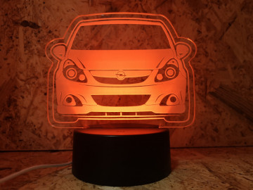 Moldura / Candeeiro com luz de presença - Opel Corsa D - Img 3