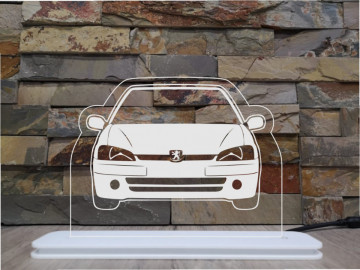 Moldura / Candeeiro com luz de presença - Peugeot 106 fase 2 - Img 1