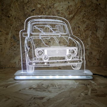 Moldura / Candeeiro com luz de presença - Renault 4 / 4L - Img 1